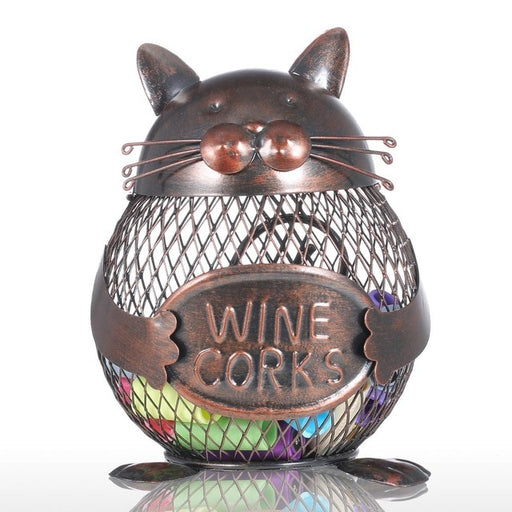 Tooarts Cat Kitten Wine Cork Container  Box