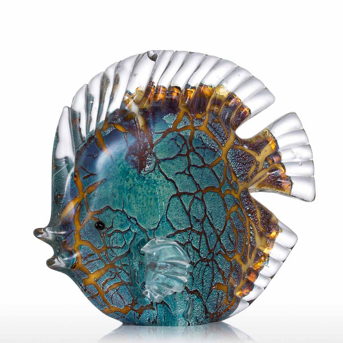 Tooarts Colorful  Glass Figurine Fish