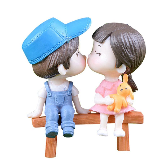 Sweety Lovers Couple On Chair Figurines