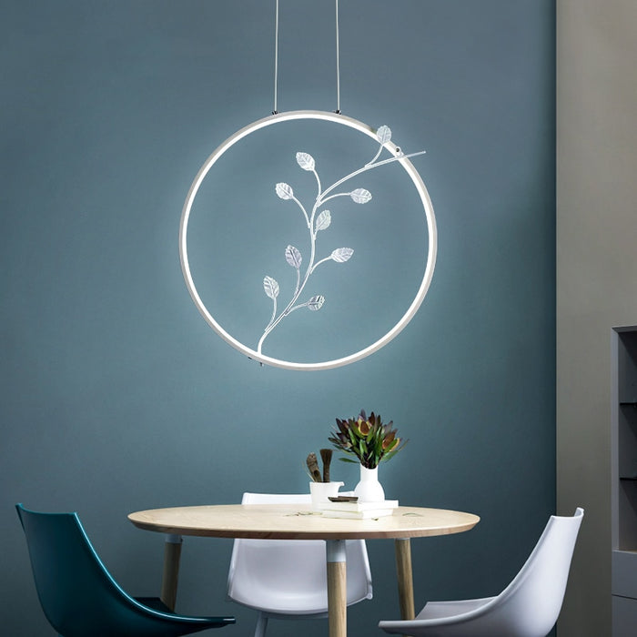 White Color Aluminum Modern Led Pendant Lights