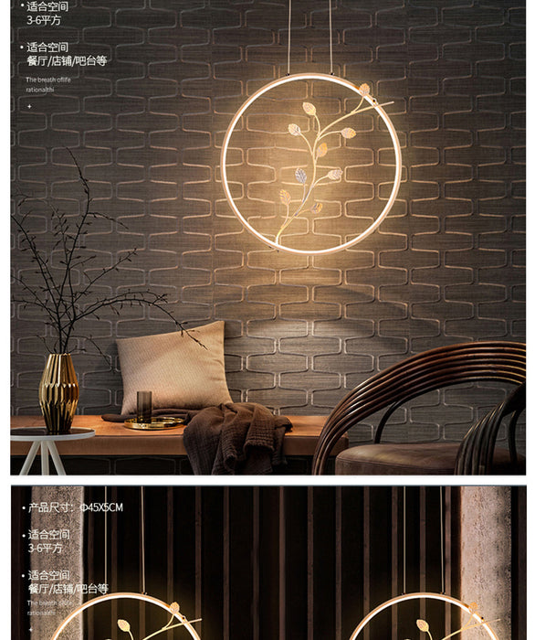 White Color Aluminum Modern Led Pendant Lights