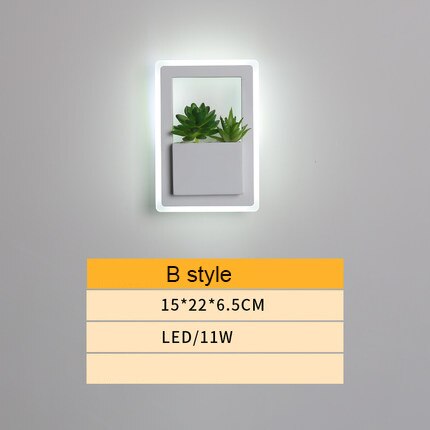 Modern Decorative Art Plant Wall Lamp
