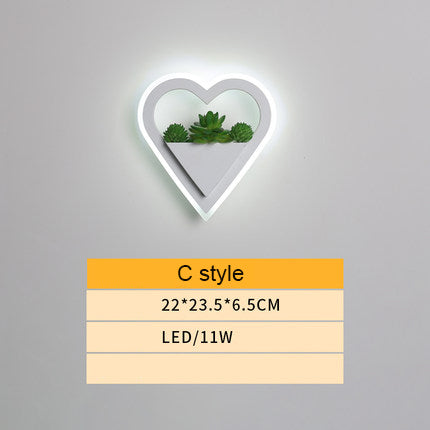 Modern Decorative Art Plant Wall Lamp
